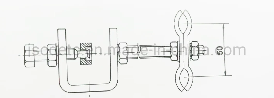 ADSS/Opgw Down Lead Downlead Clamp for Pole Tower Line